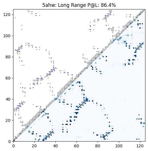 Example contact prediction map